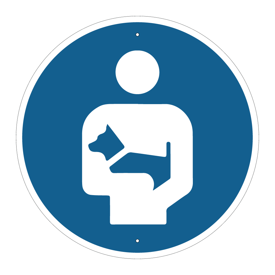 Carry small animals in arms