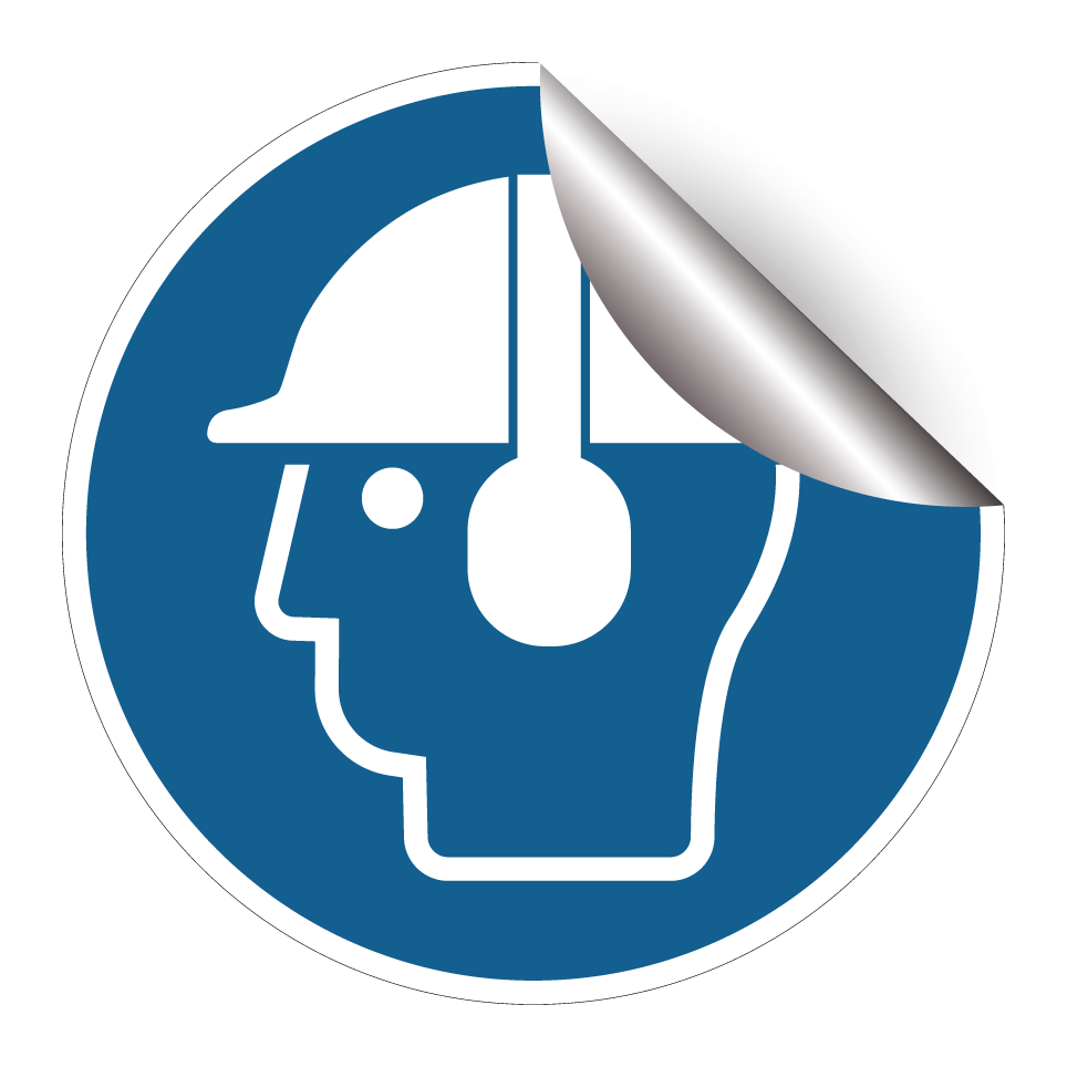 Wear helmet with ear protection