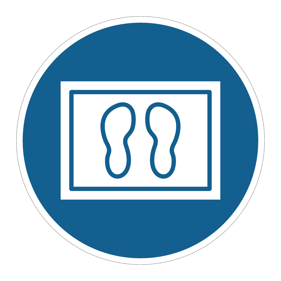 Use disinfection mat