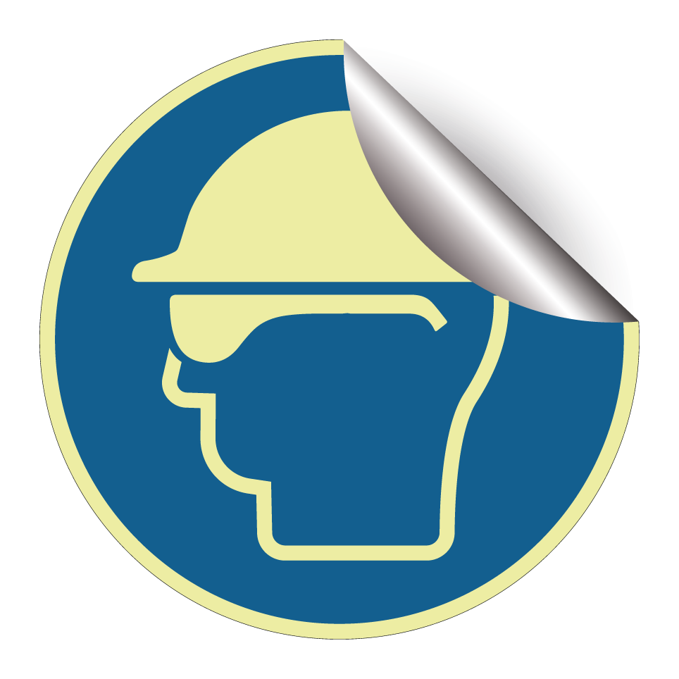 Wear helmet with safety goggles