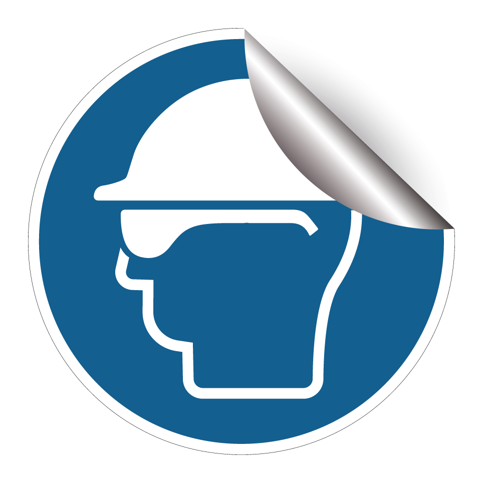 Wear helmet with safety goggles