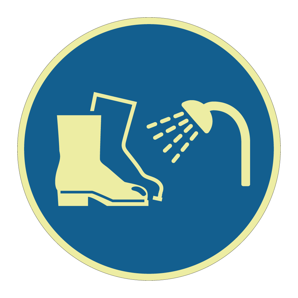 Clean boots before entry