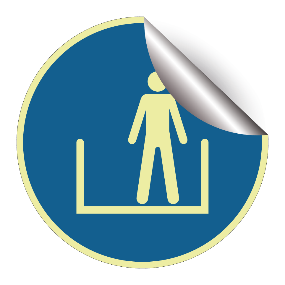 Stand inside designated area