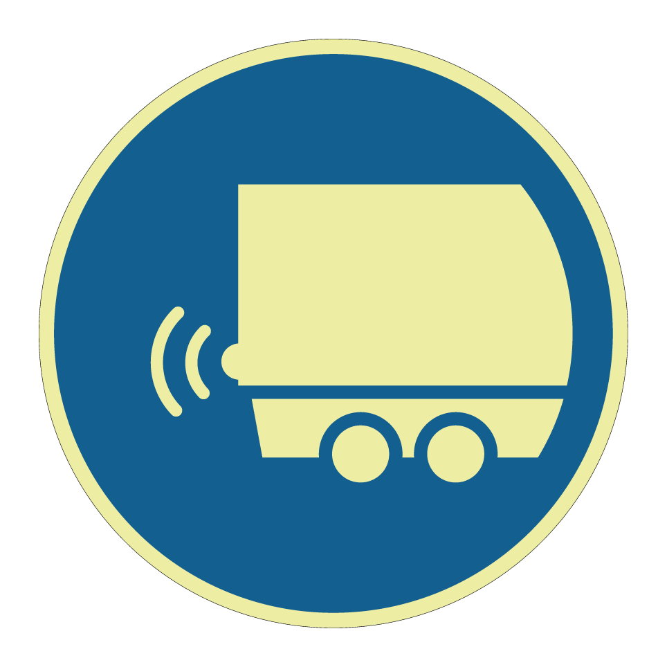 Vehicle with reversing alarm