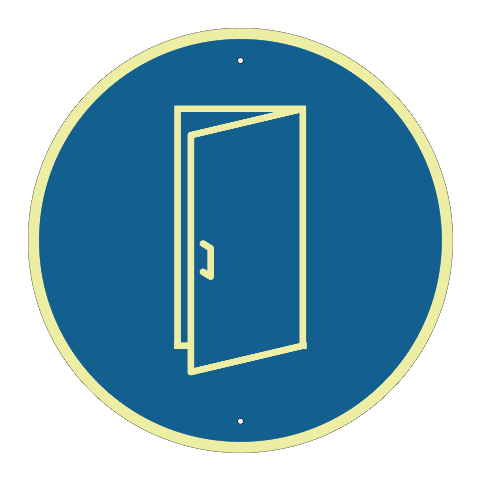 Door must remain open