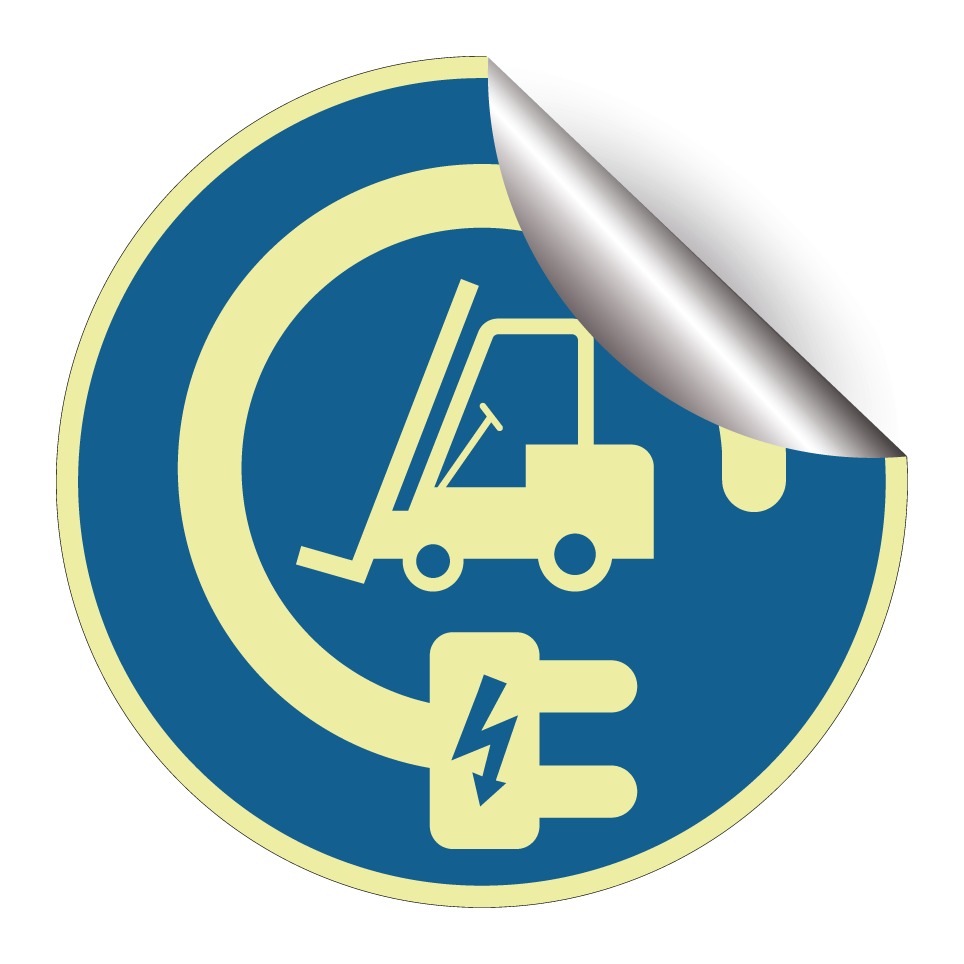 Electric forklift charging