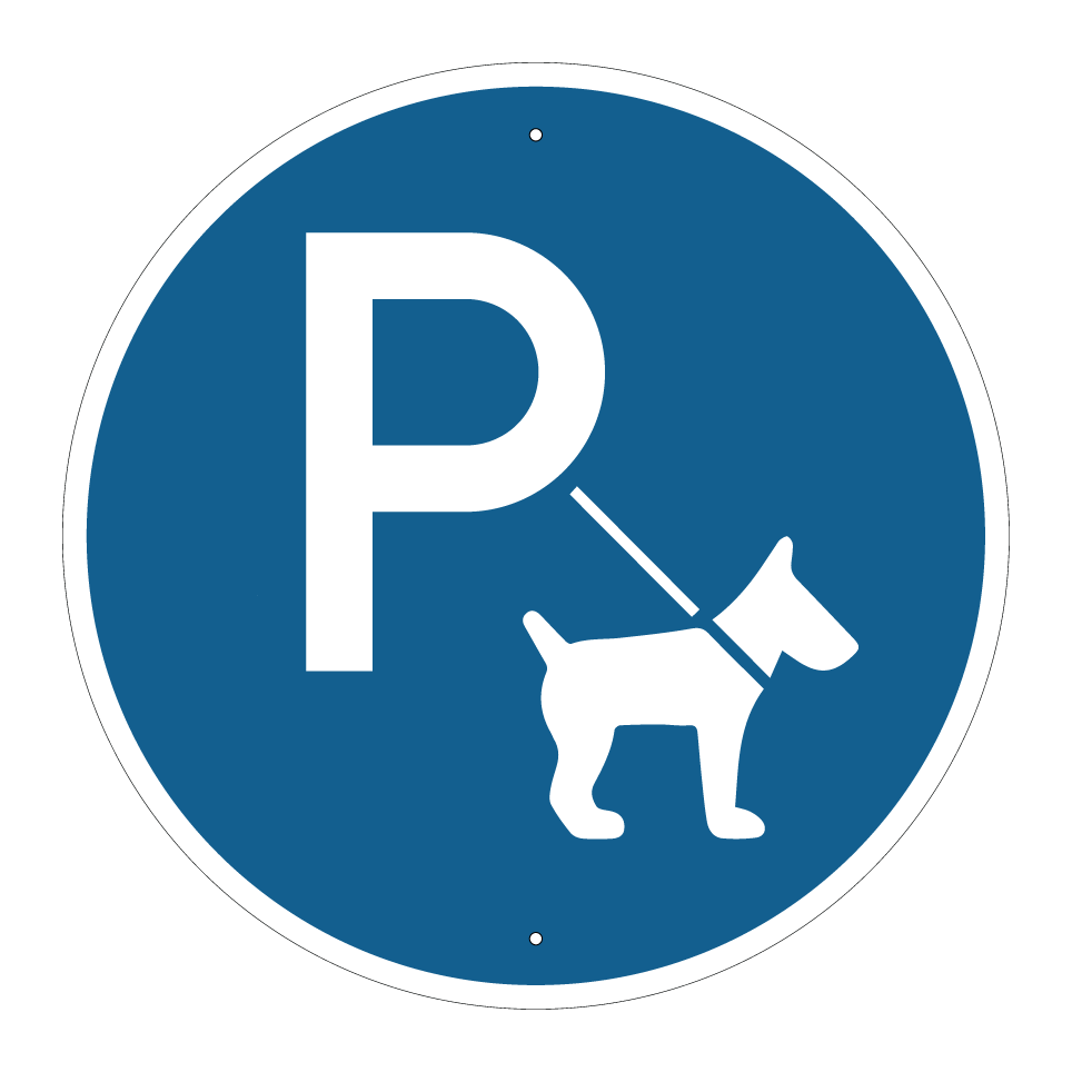 Dog parking area