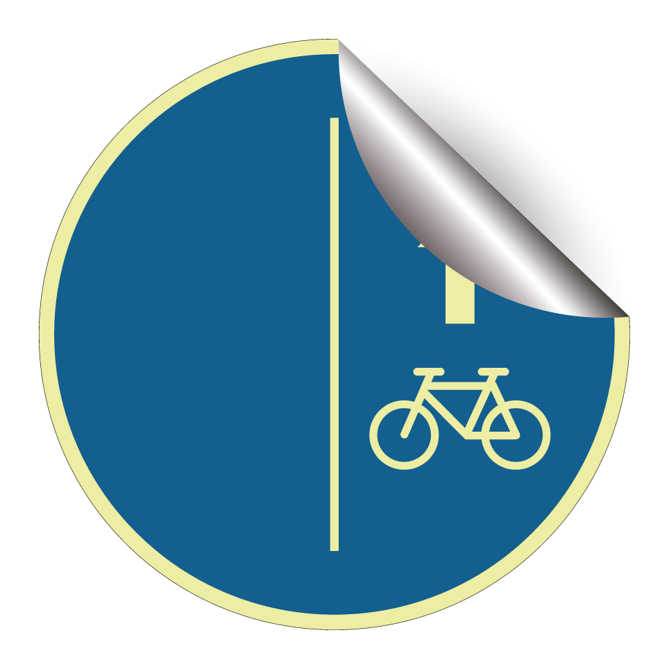 Cyclists keep right