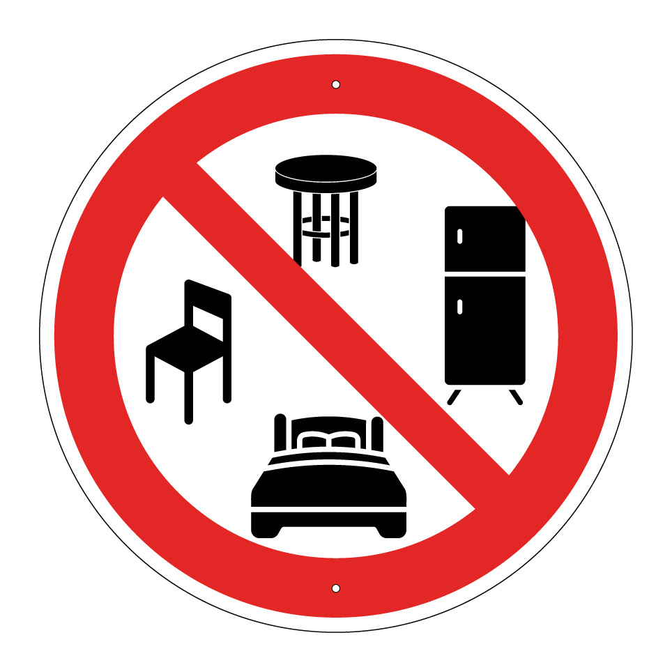 No furniture disposal