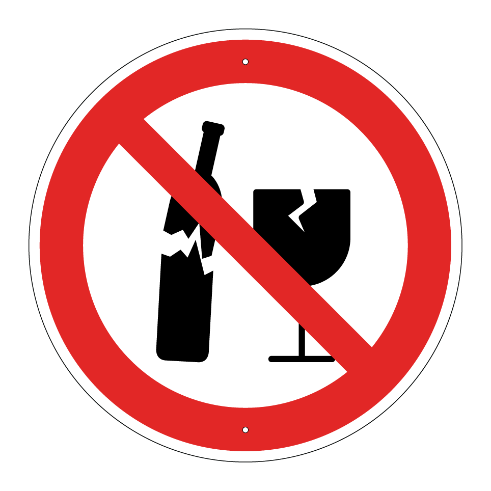 No broken glass
