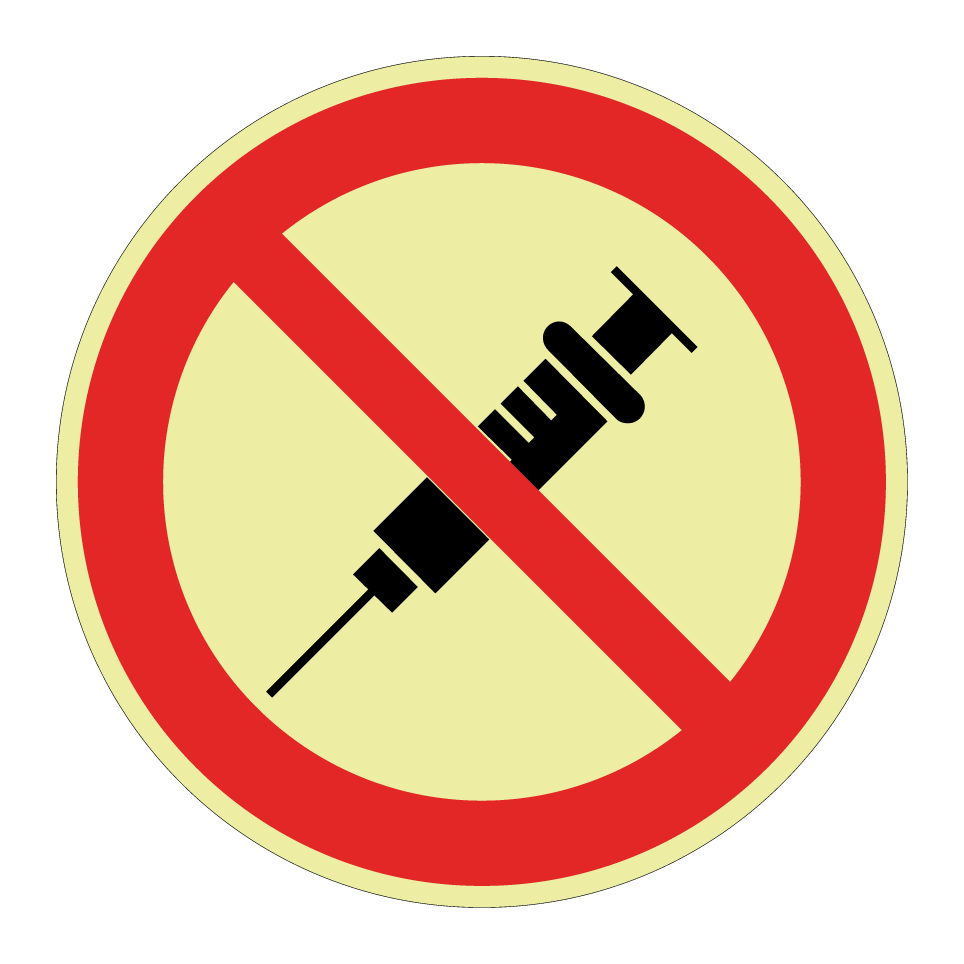 No syringes