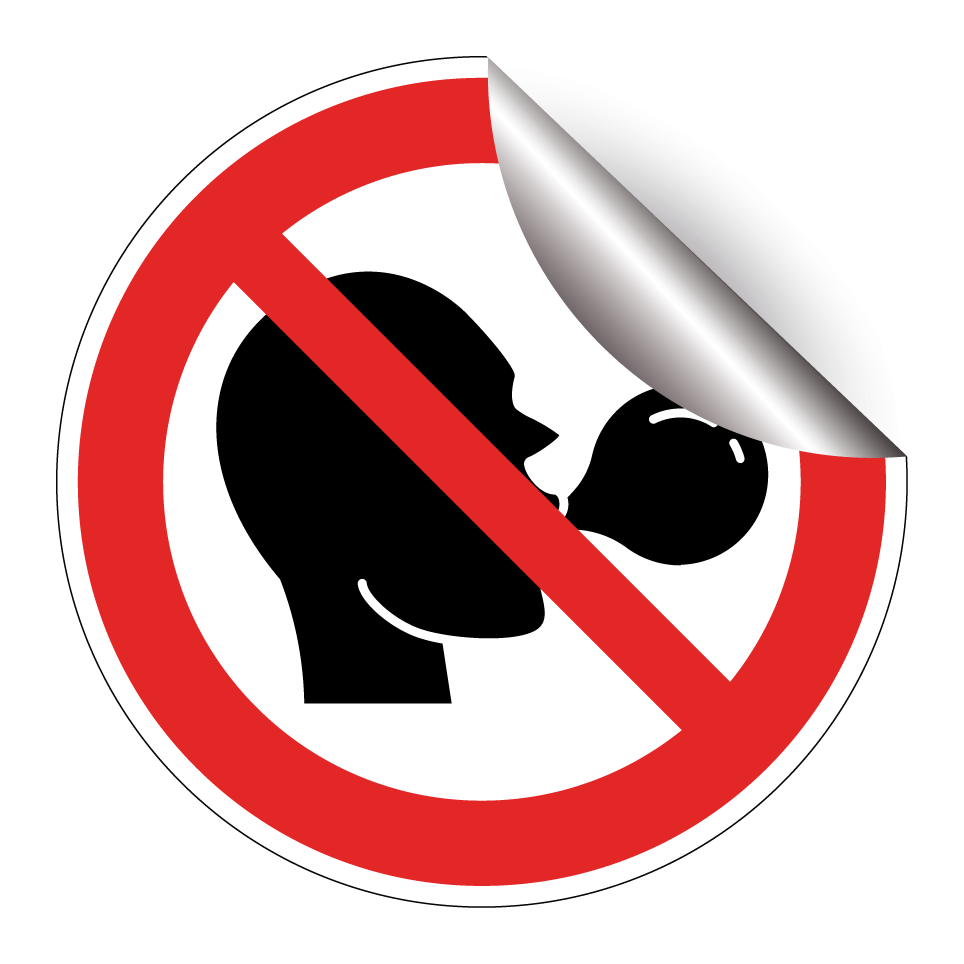 No chewing gum