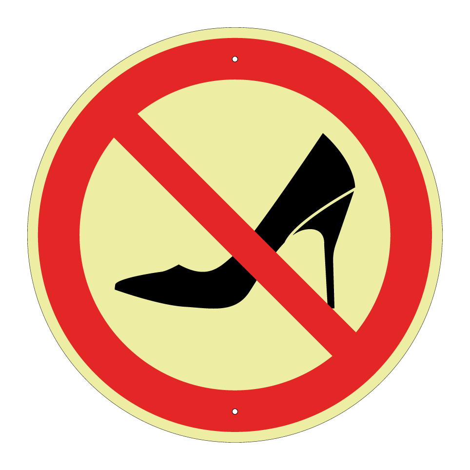 No high heels