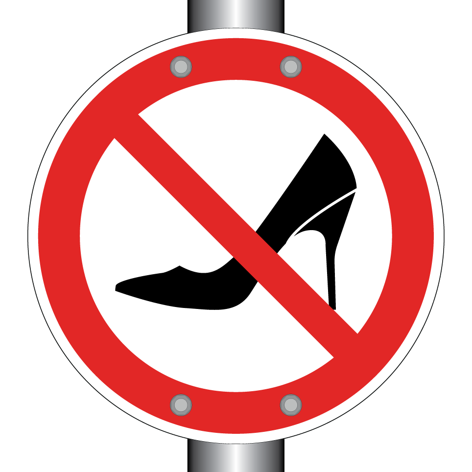 No high heels