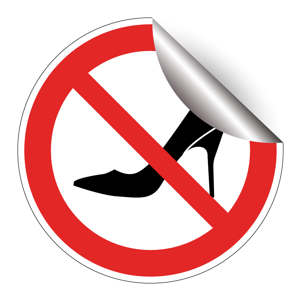 No high heels