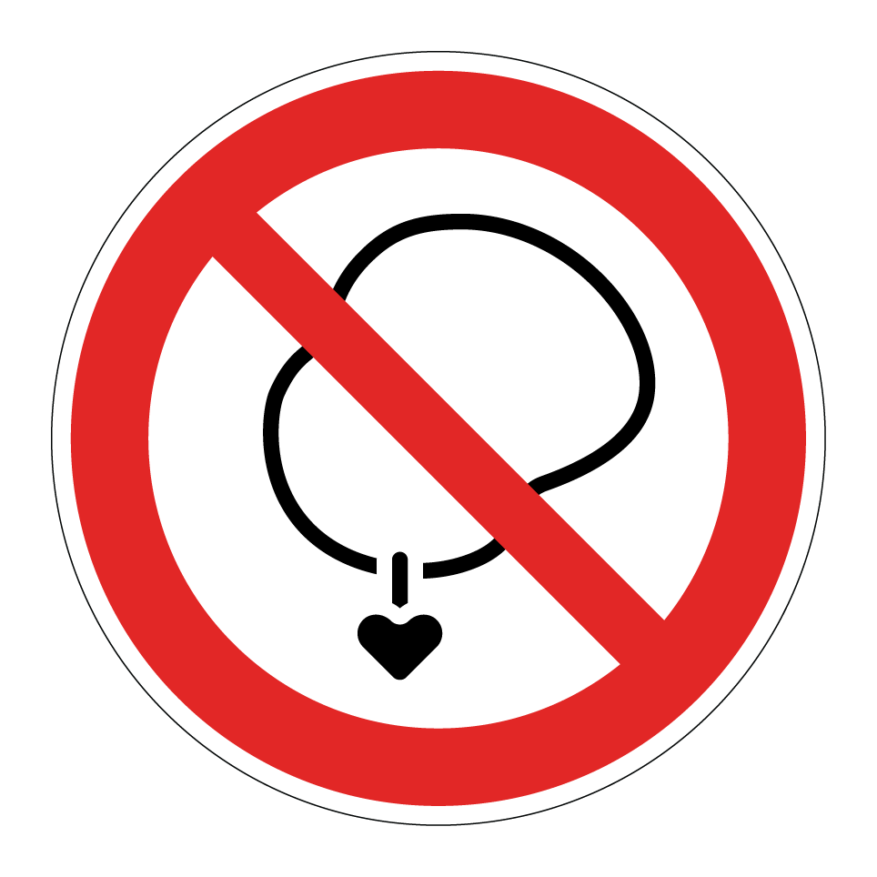 No necklaces