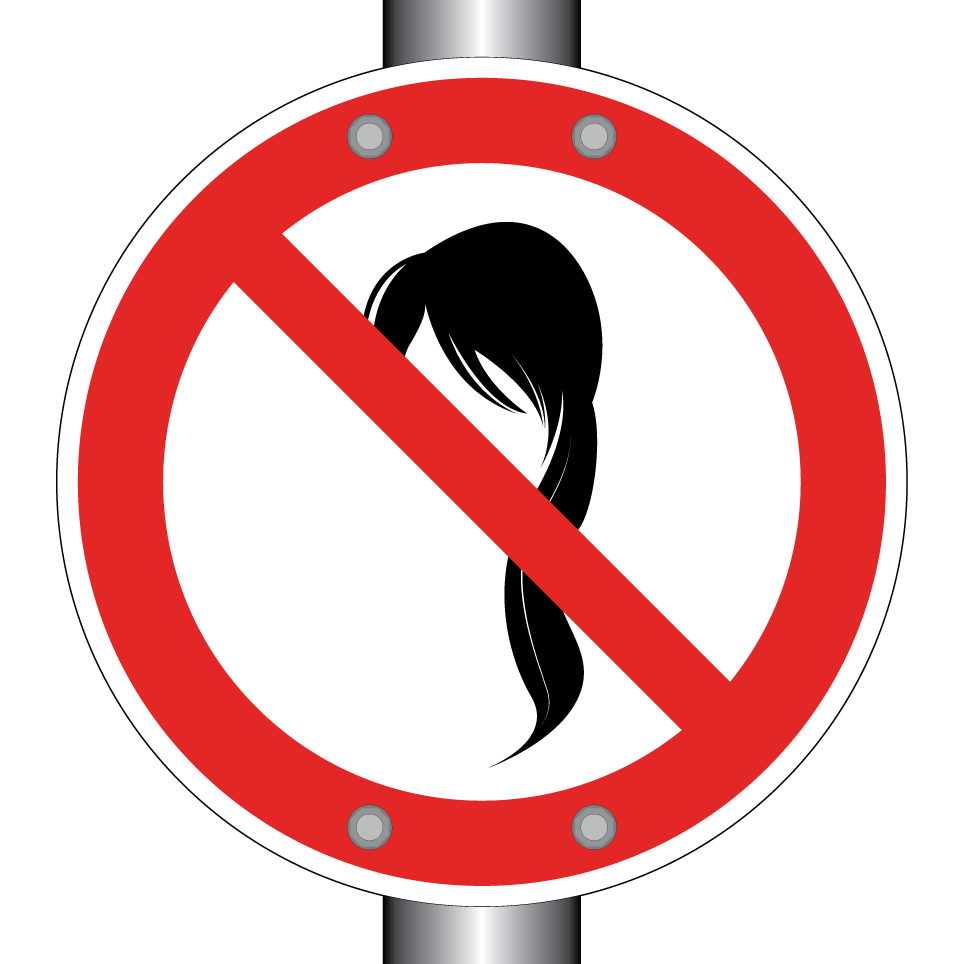 No loose hair