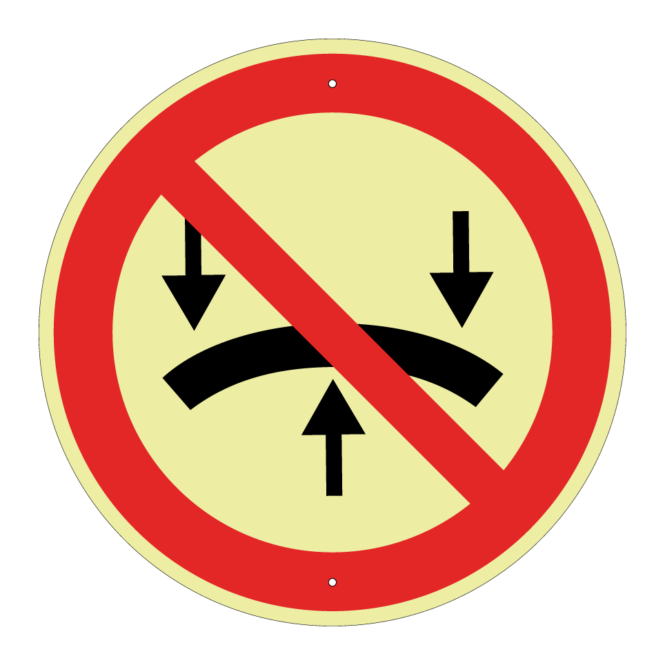 No bending stress