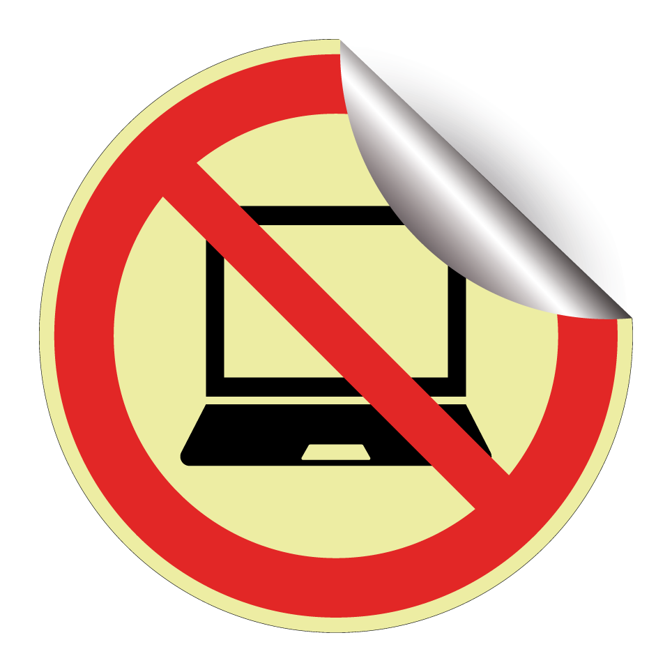 No laptops
