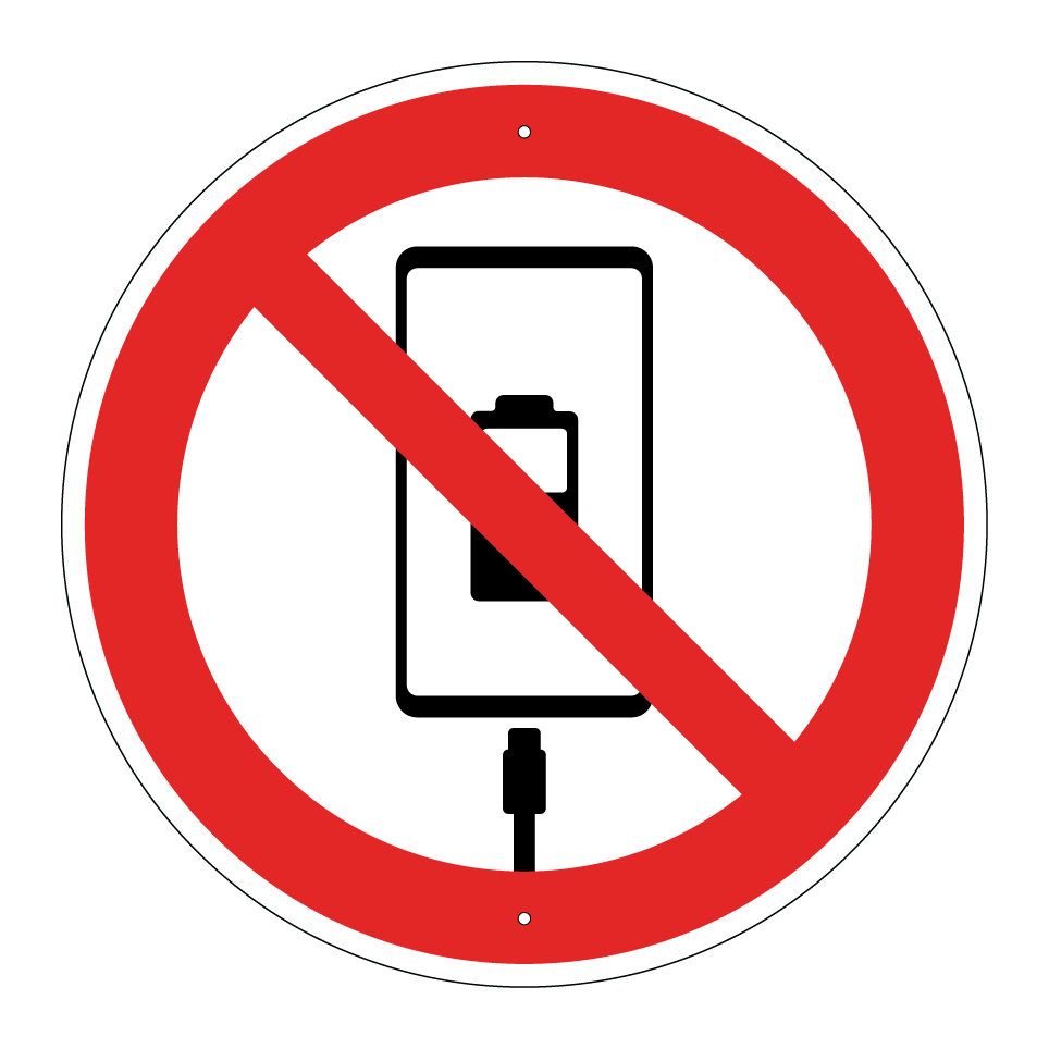 No charging mobile phone