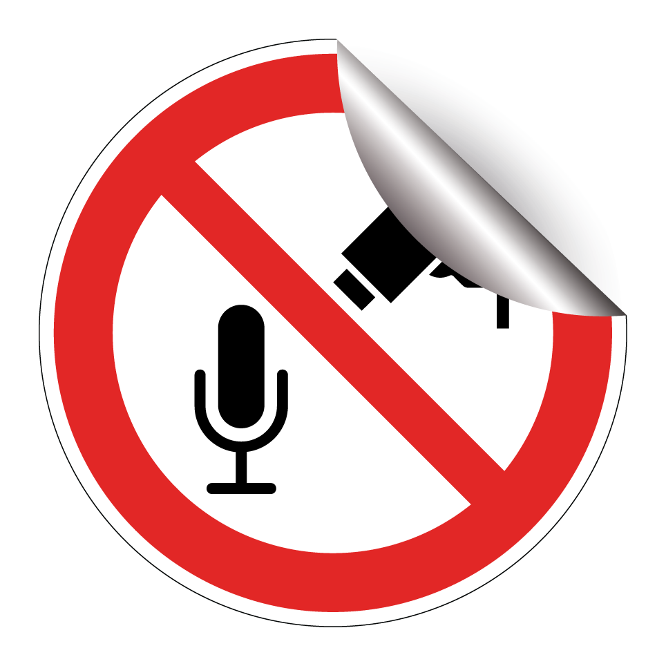No audio or video surveillance