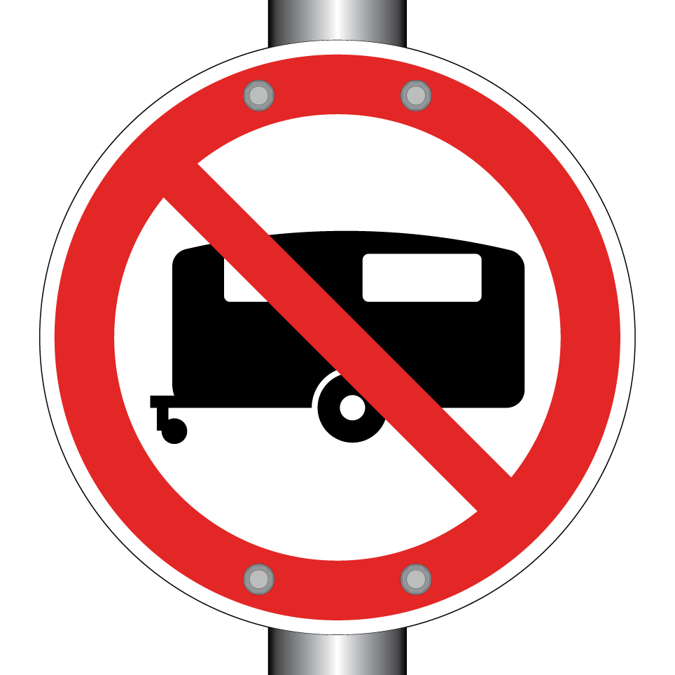 No caravans