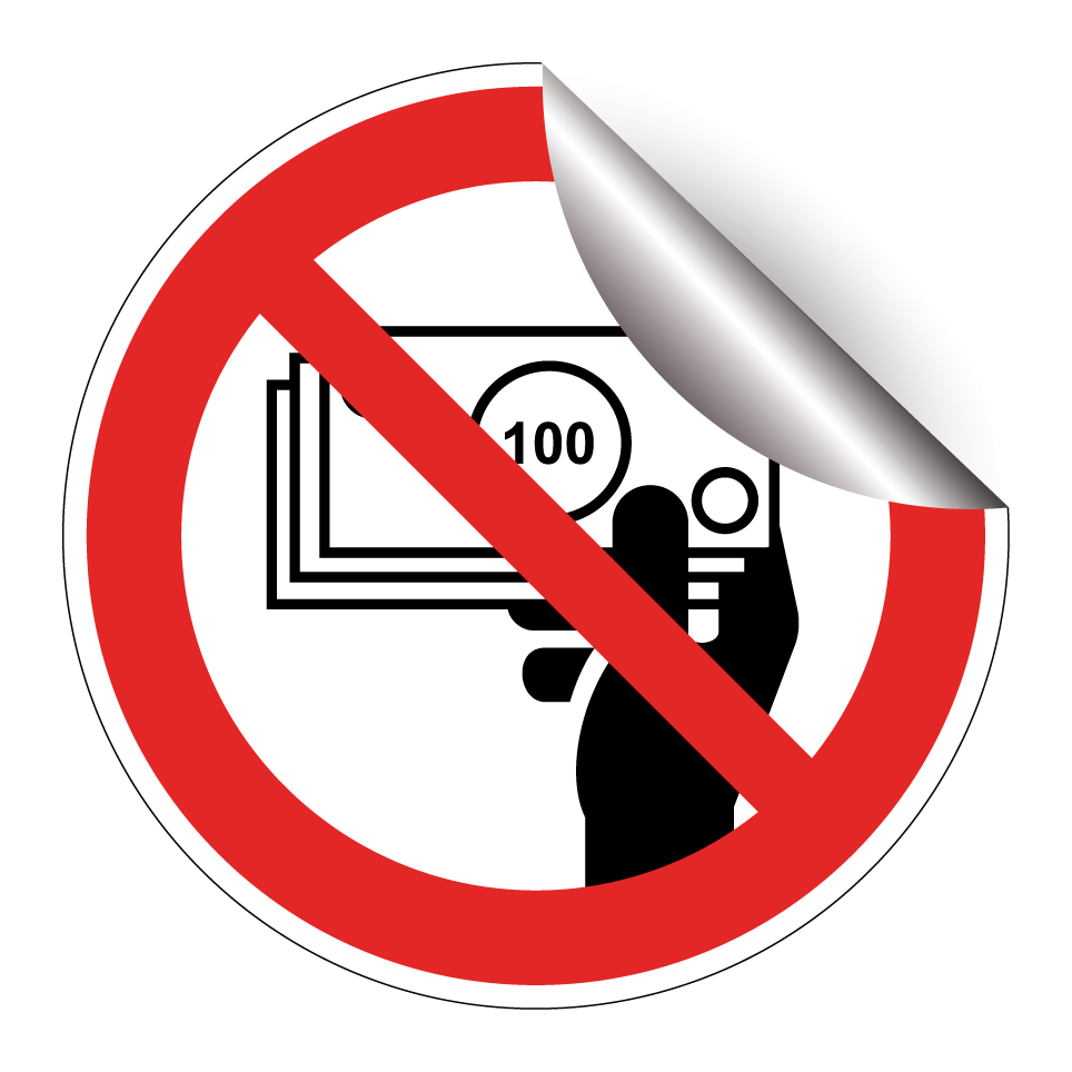 No cash payment