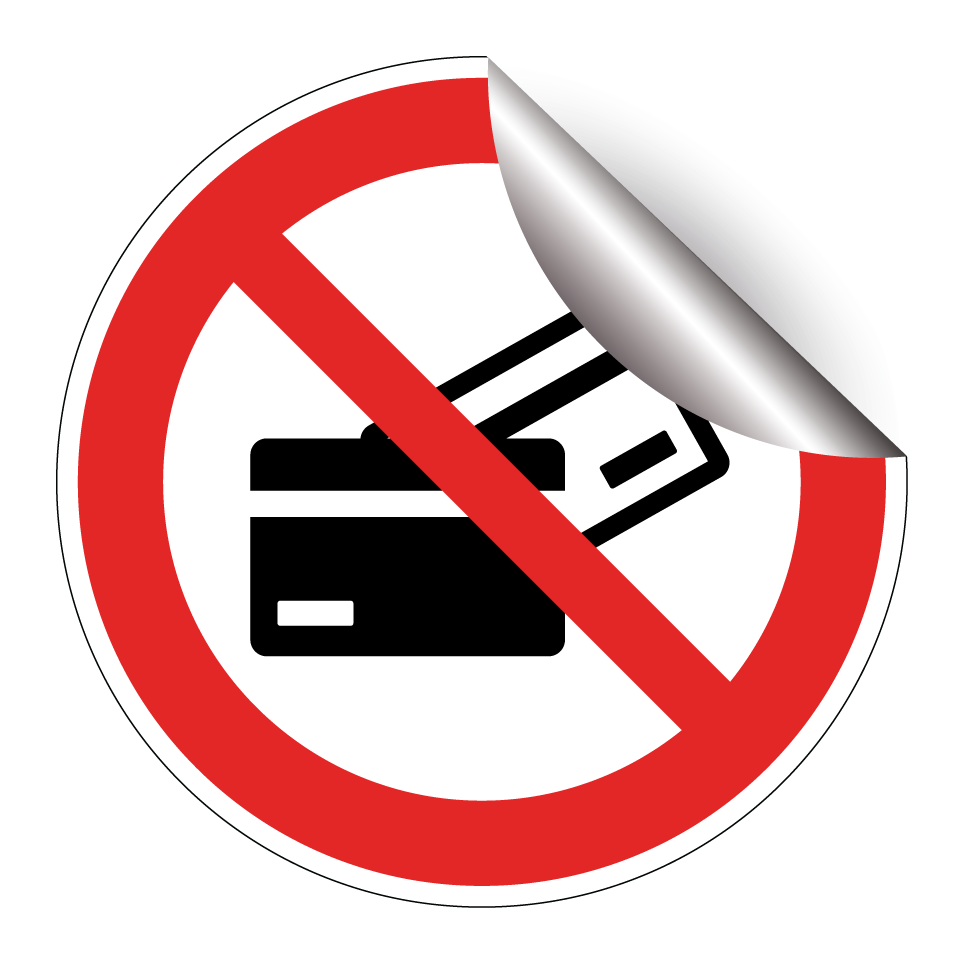 No card payment