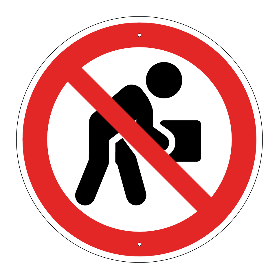No manual handling of luggage