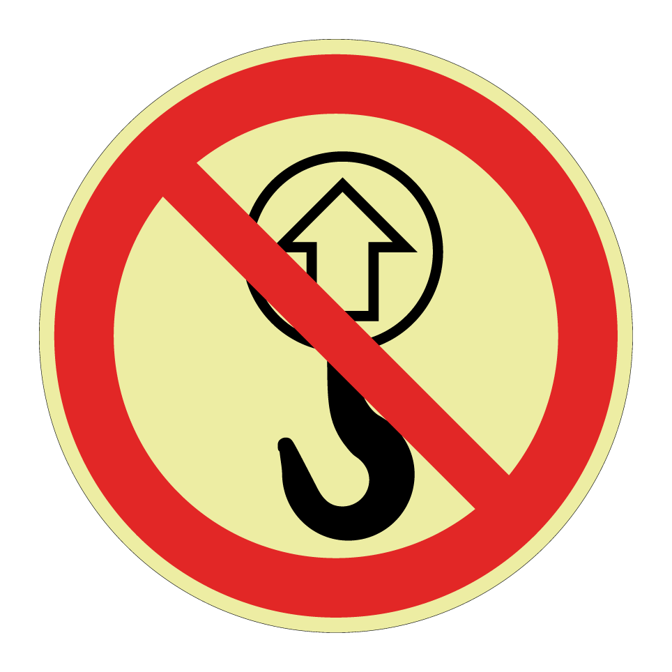 No lifting with hook
