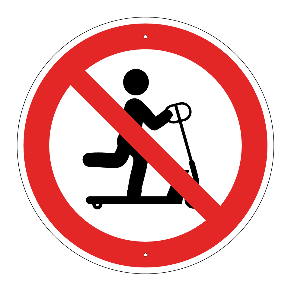 No pallet truck riding