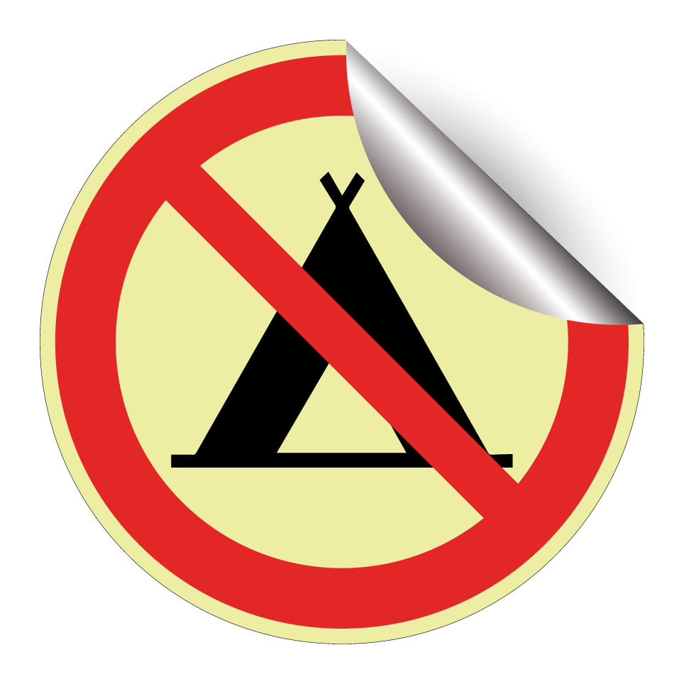 No camping