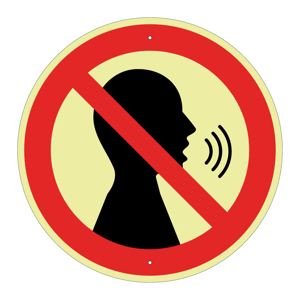 No talking