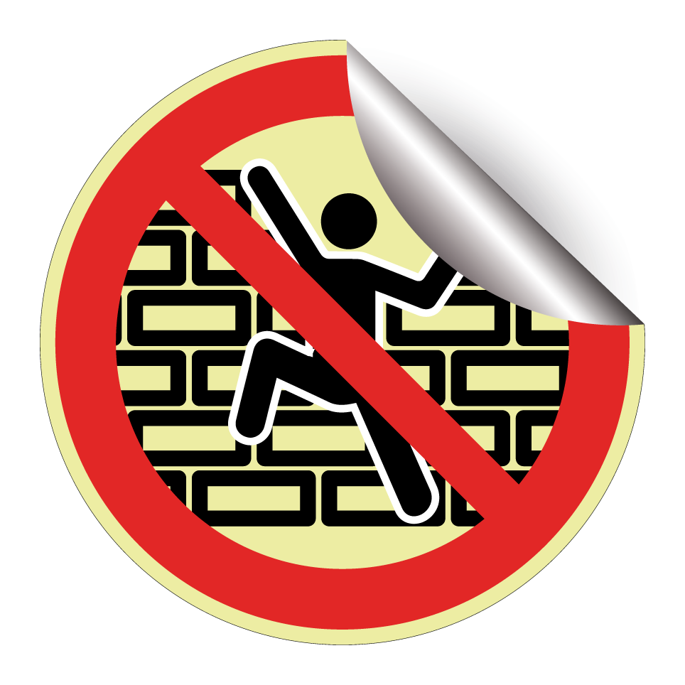No climbing