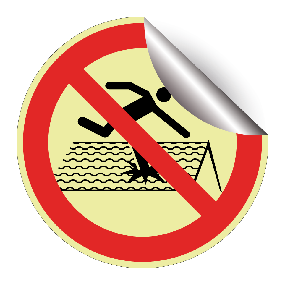 No walking on fragile roof
