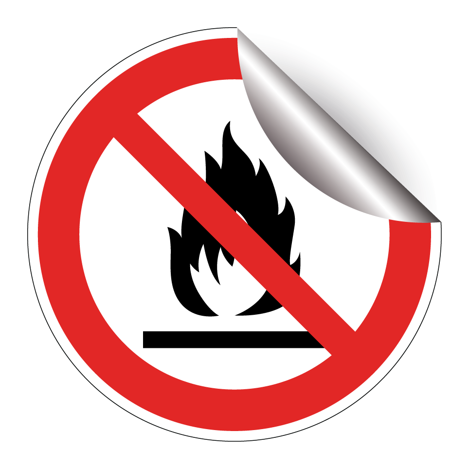 No open flames