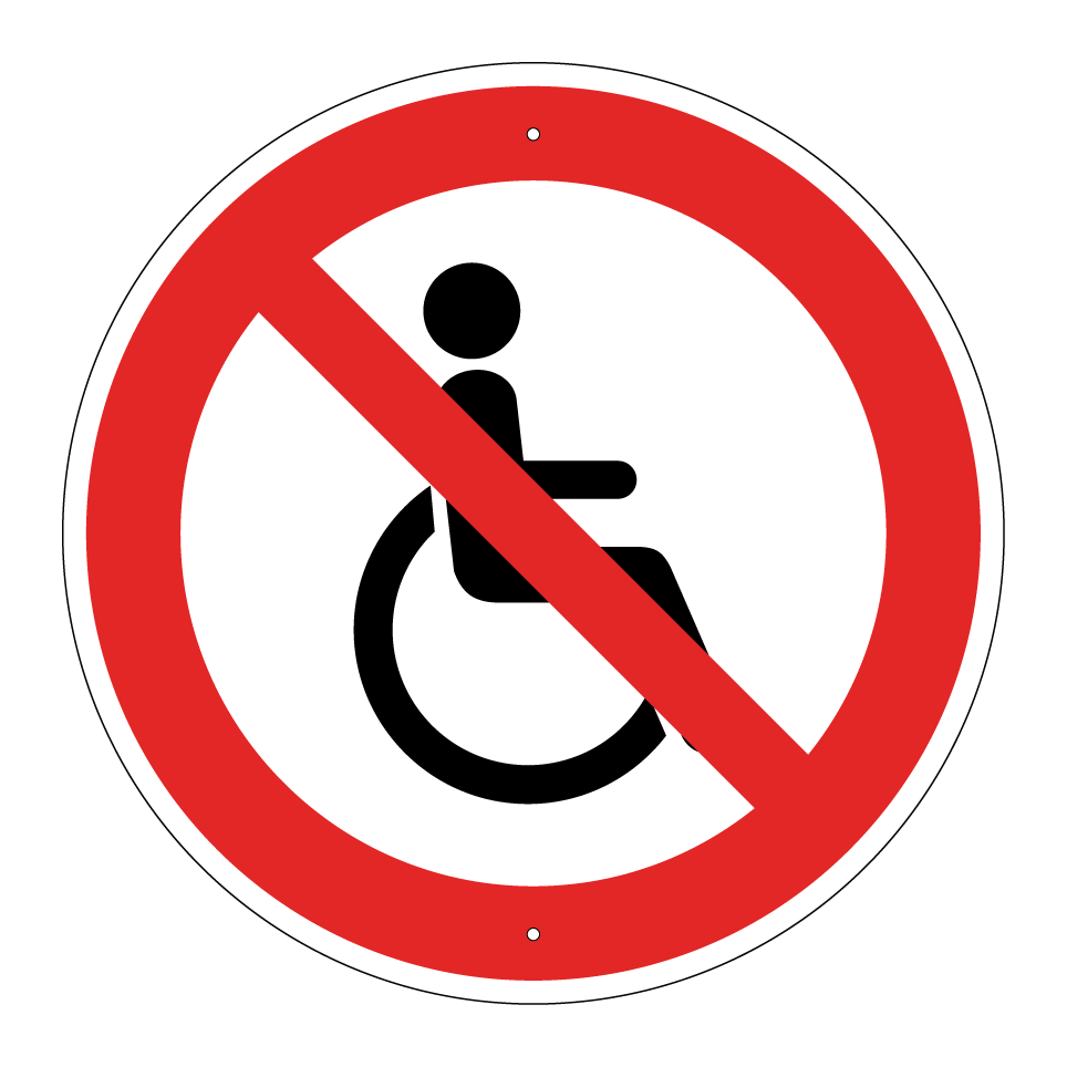No wheelchairs