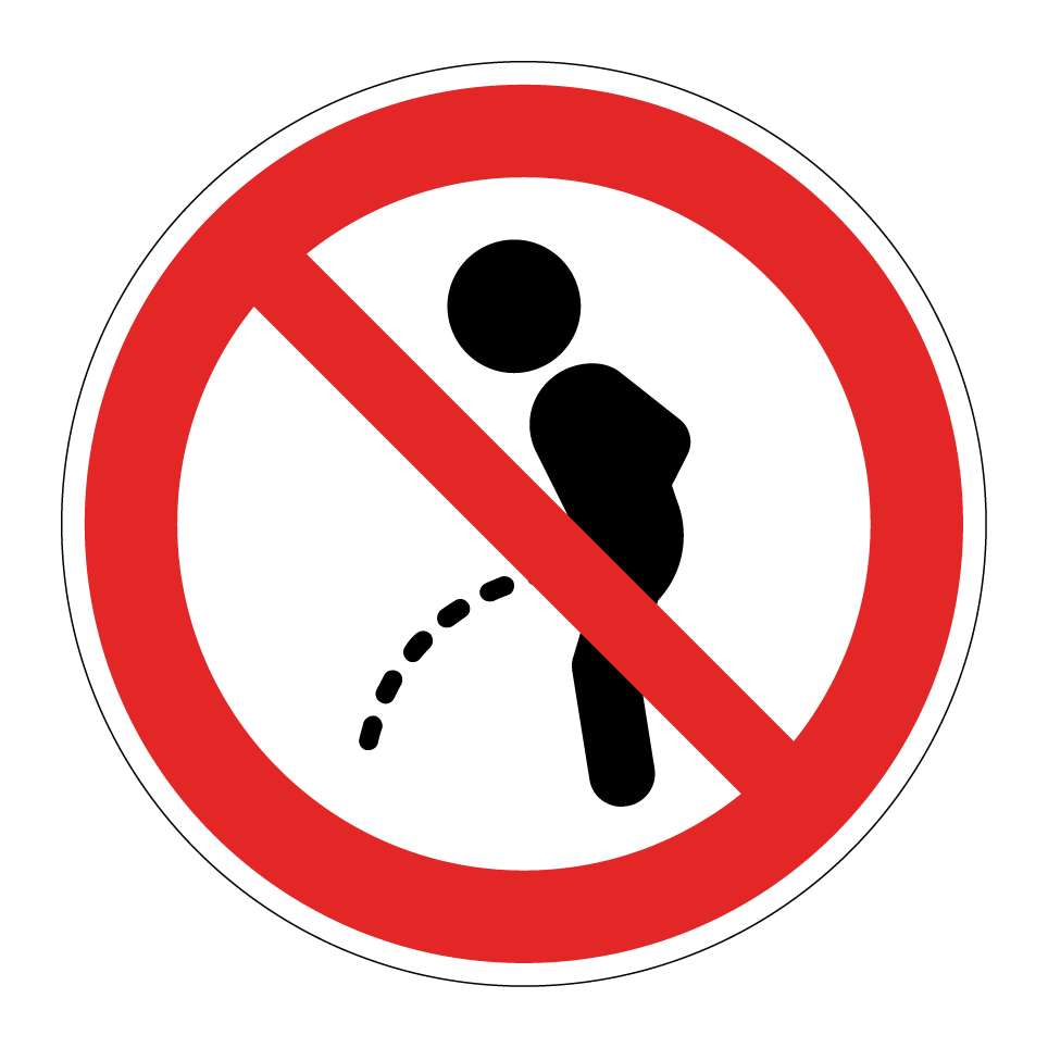 No urinating