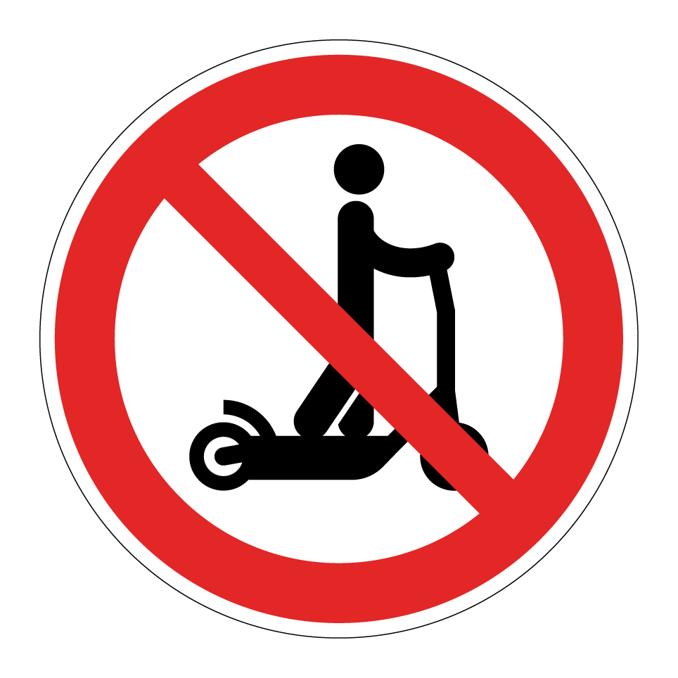 No electric scooters