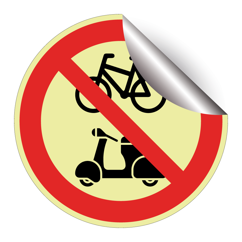 No bicycles or mopeds