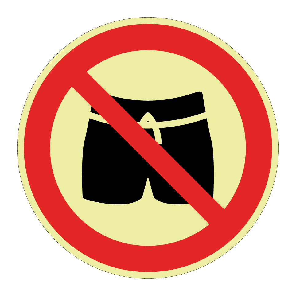 No swim shorts