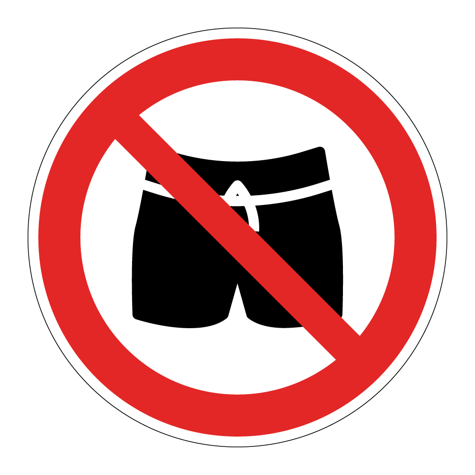No swim shorts