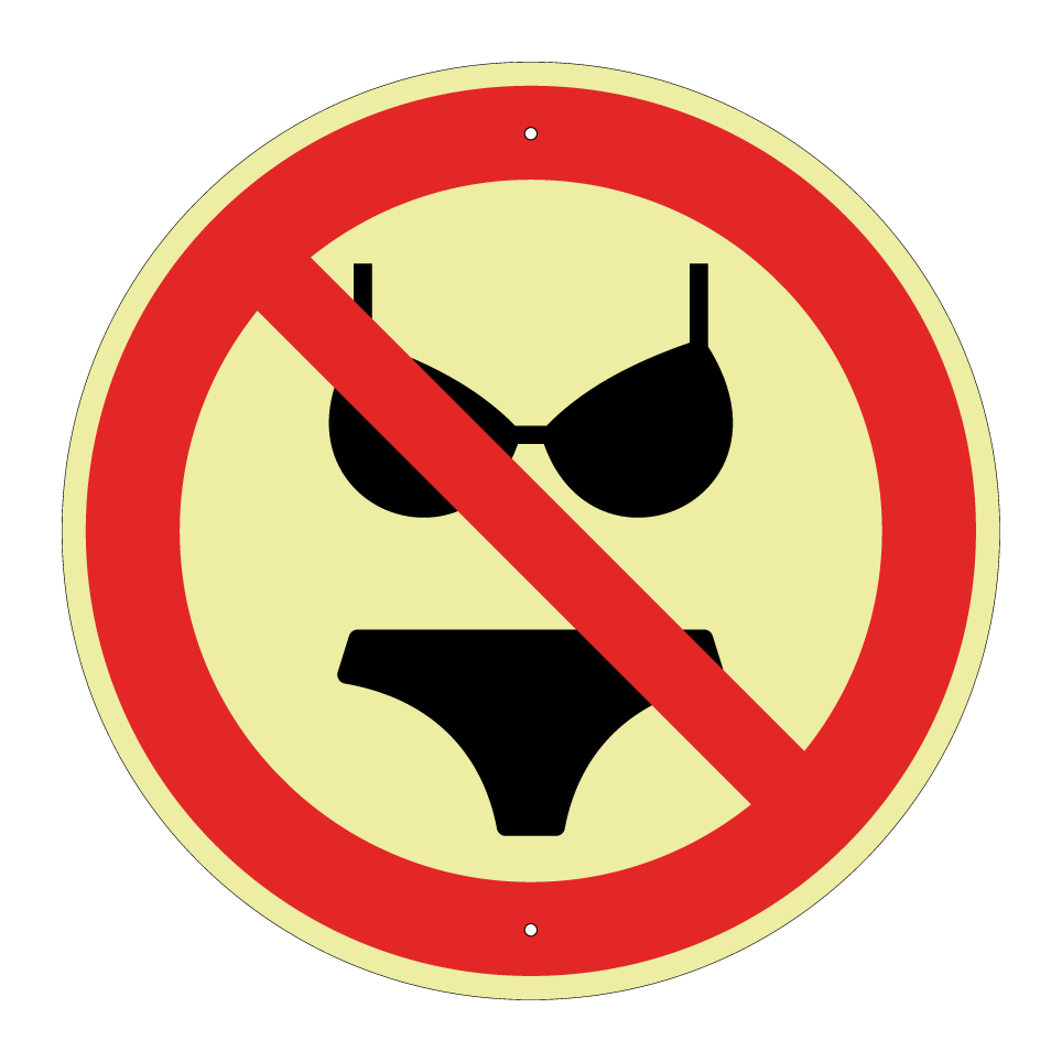 No bikini