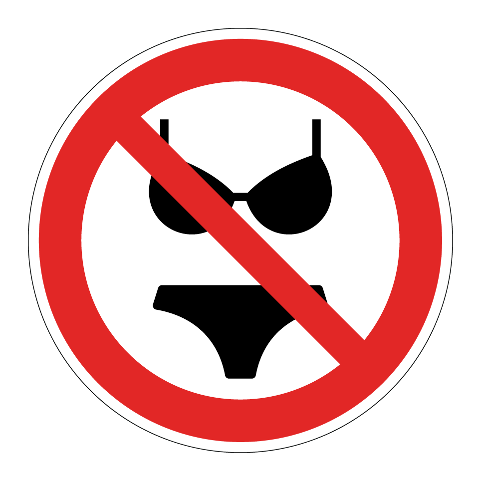 No bikini