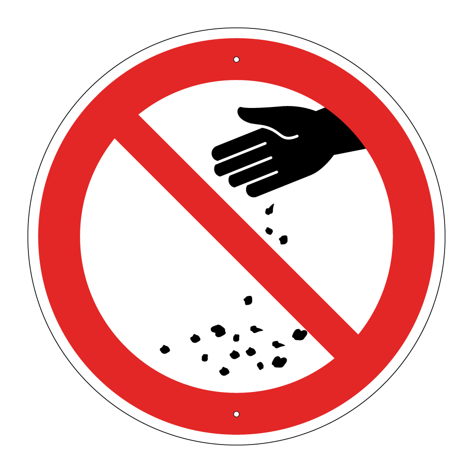 No feeding animals