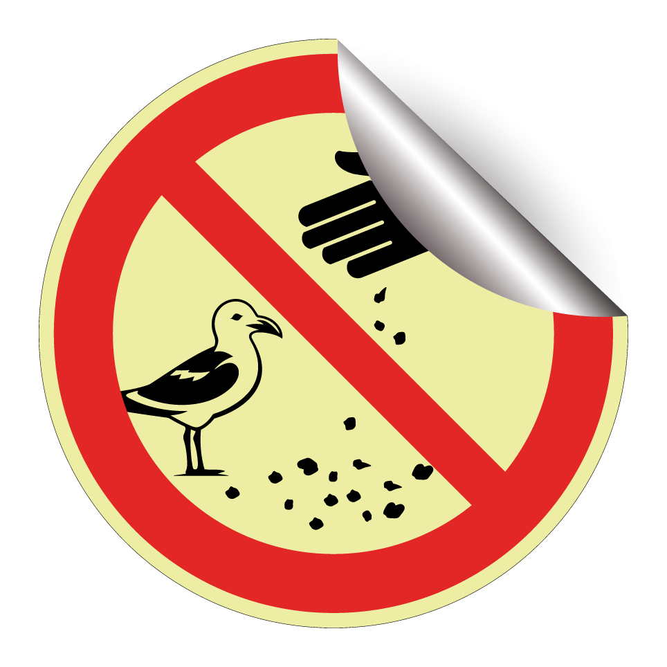 No feeding gulls