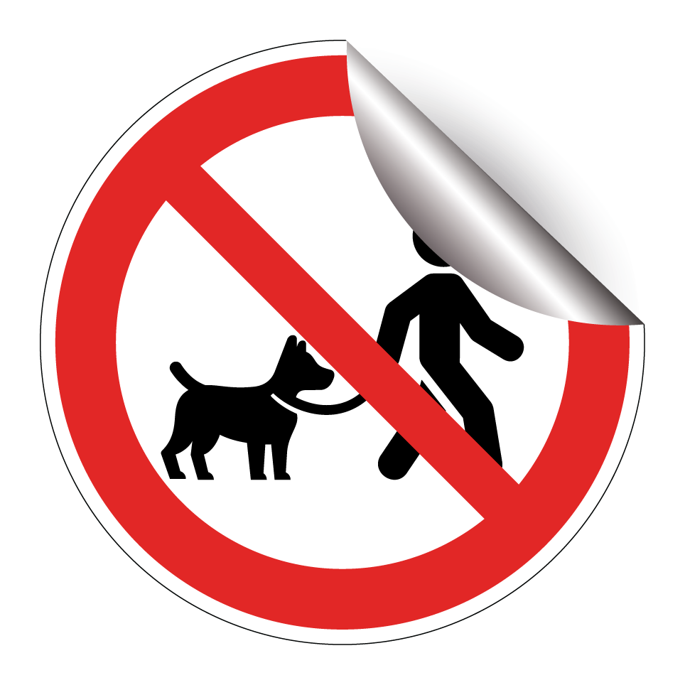 No dogs on leash