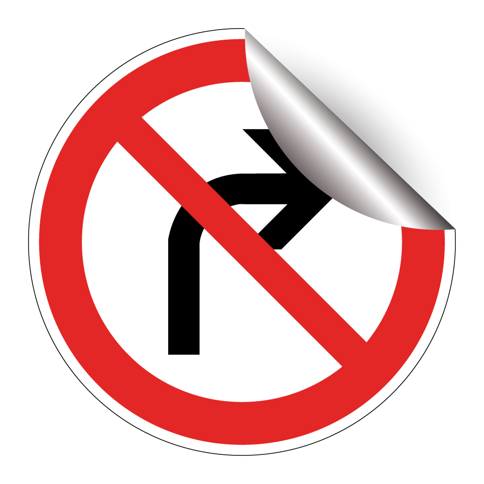 No right turn