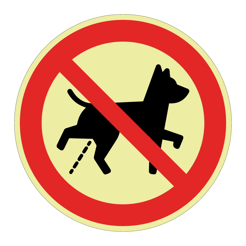 No urinating dogs
