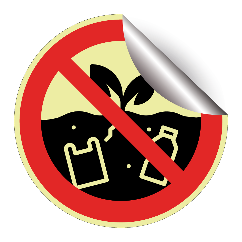 No dumping waste in soil